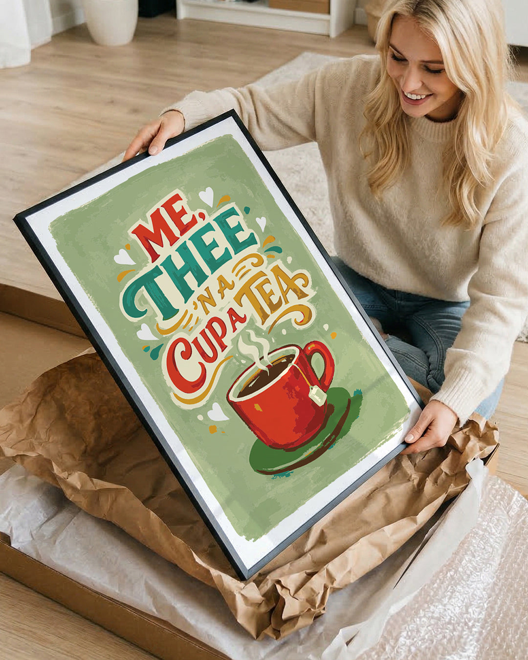 Me, Thee 'n a Cup a Tea - Print