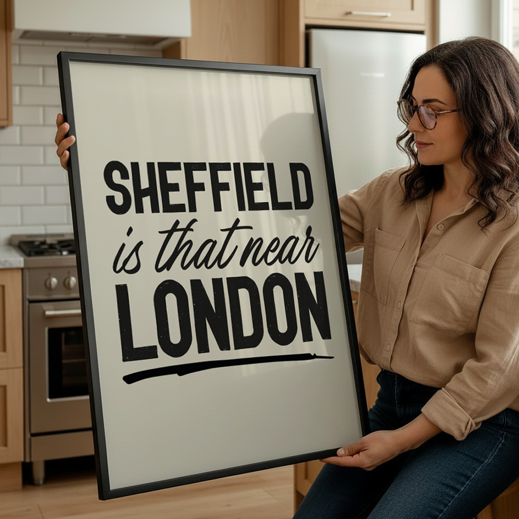 Sheffield Is That Near London - Print