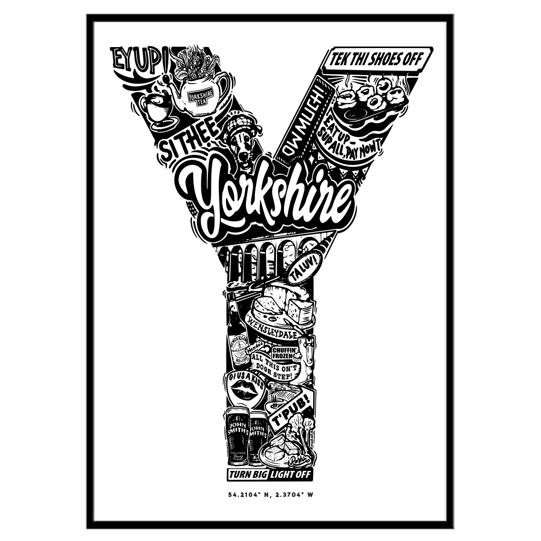 1 of 1 Signed & Framed - Y for Yorkshire (Ribblehead): Limited Edition