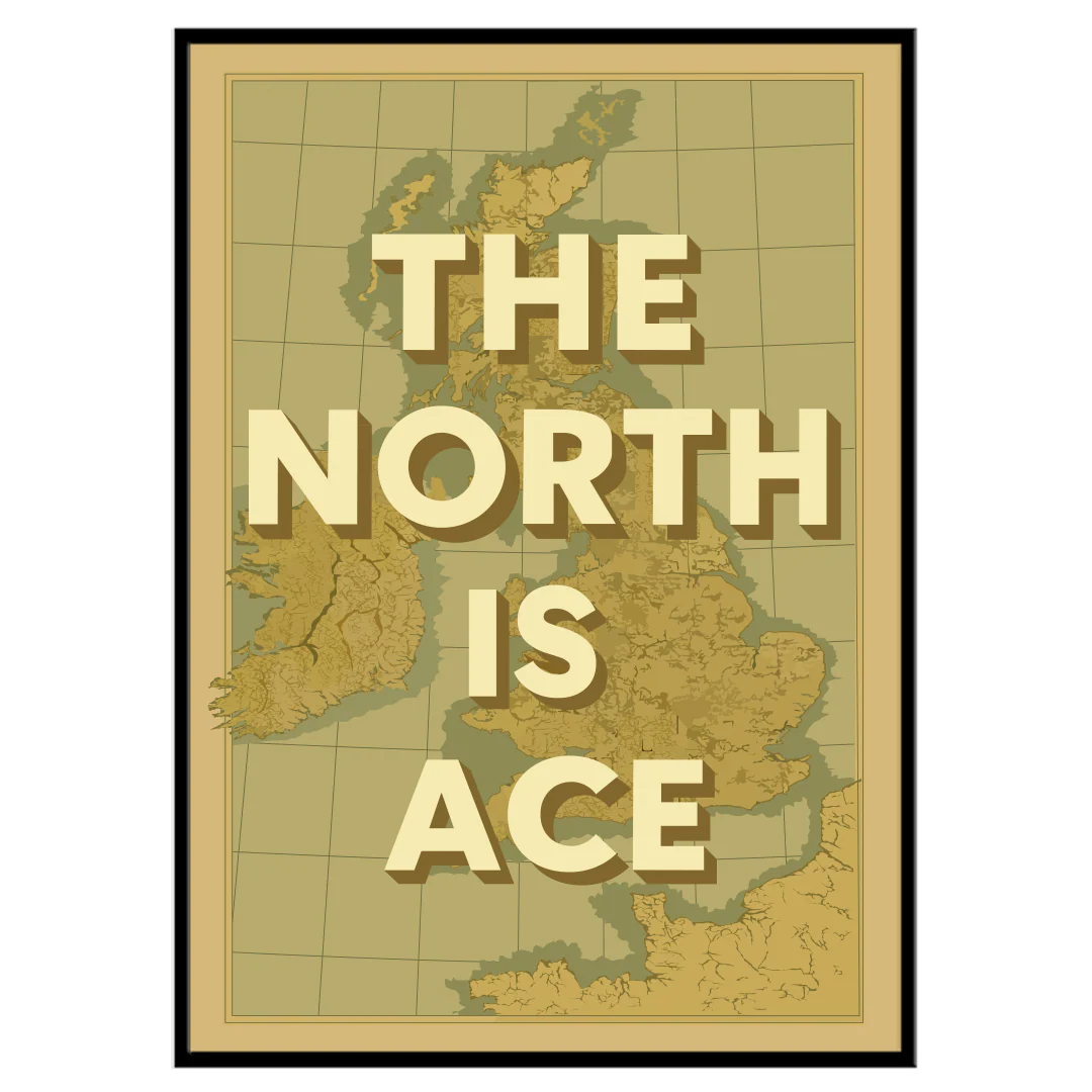 1 of 30 Signed & Framed - The North Is Ace: Limited Edition