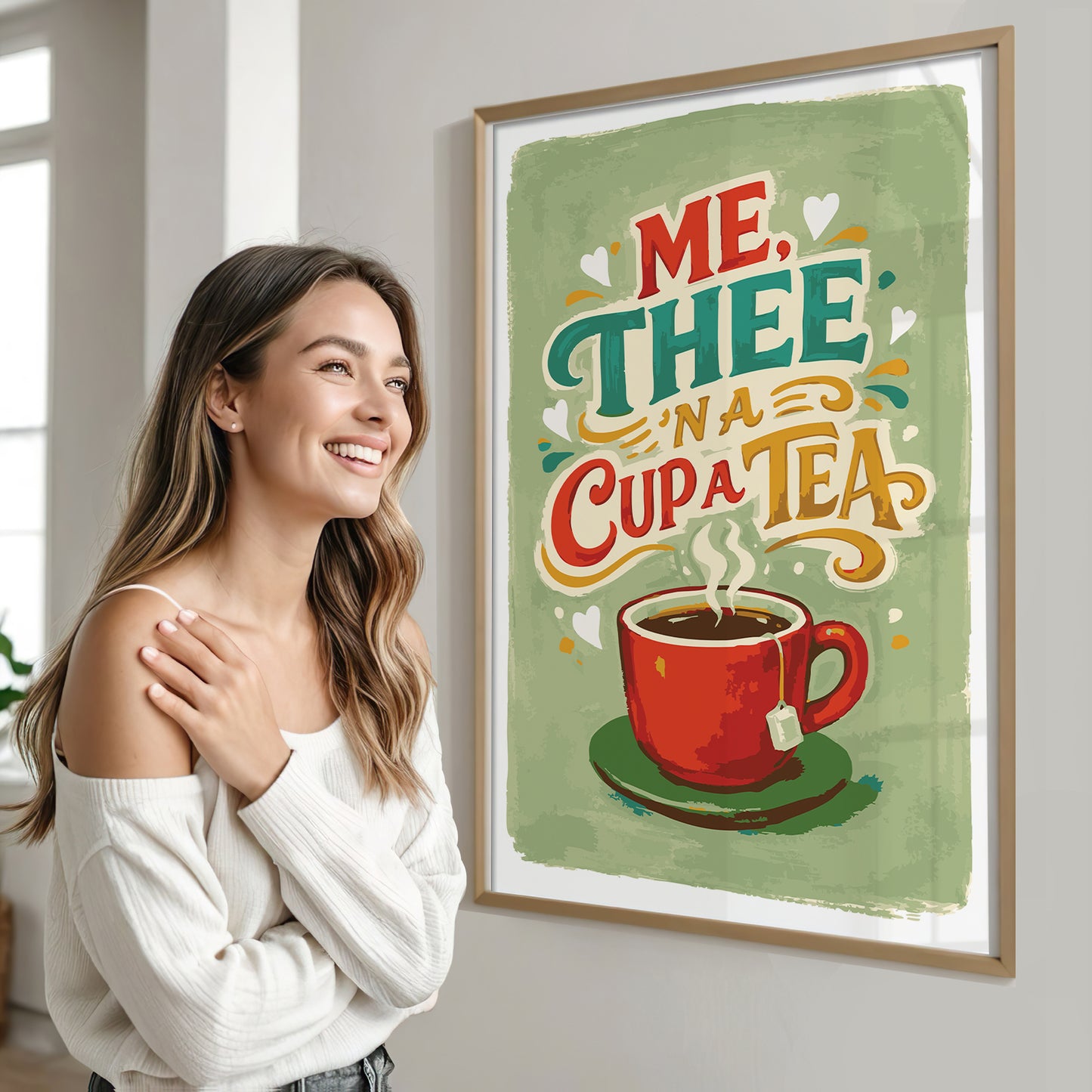 Me, Thee 'n a Cup a Tea - Print