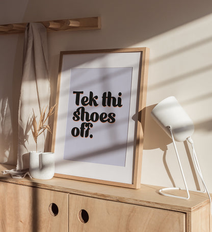 Tek Thi Shoes Off - Print