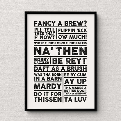 Yorkshire Sayings - Print