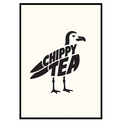Chippy Tea - Typographic Print