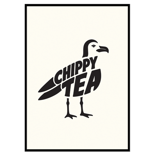 Chippy Tea - Typographic Print