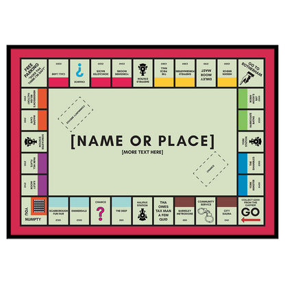 Personalised Custom-opoly Print