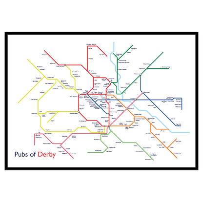 Pubs of Derby - Print
