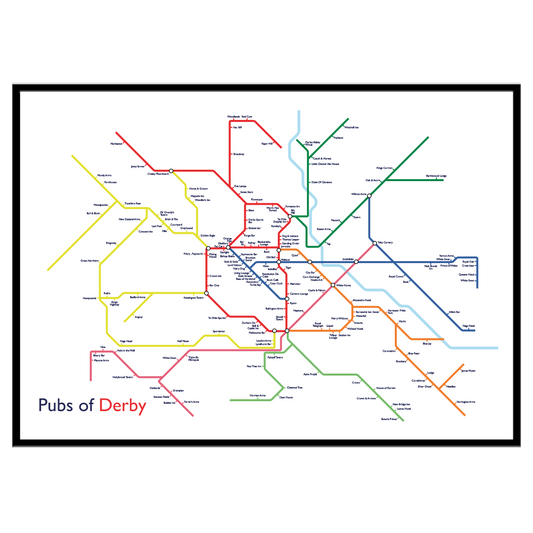 Pubs of Derby - Print