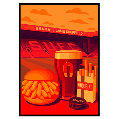 Greasy Chip Butty SUFC - Print