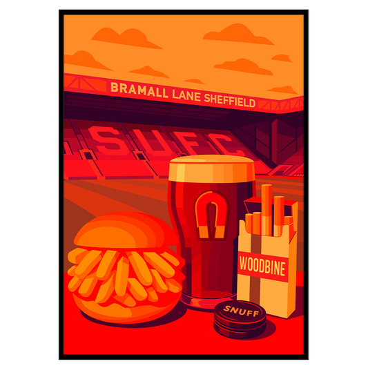Greasy Chip Butty SUFC - Print