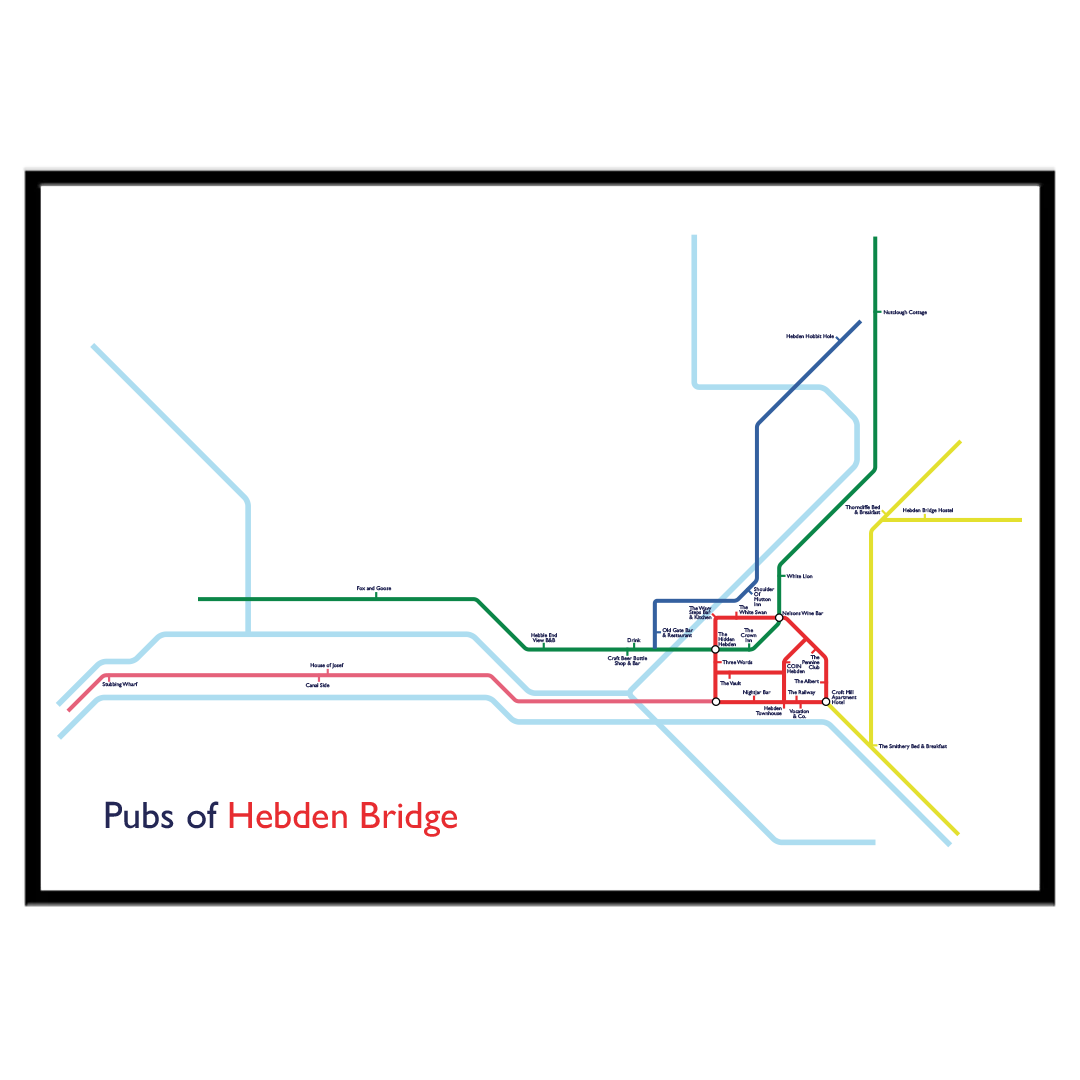 Pubs of Hebden Bridge - Print