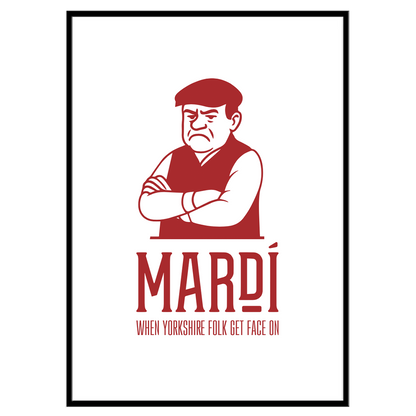 1 of 30 Signed & Framed - A Pint of Mardi (Red & White): Limited Edition