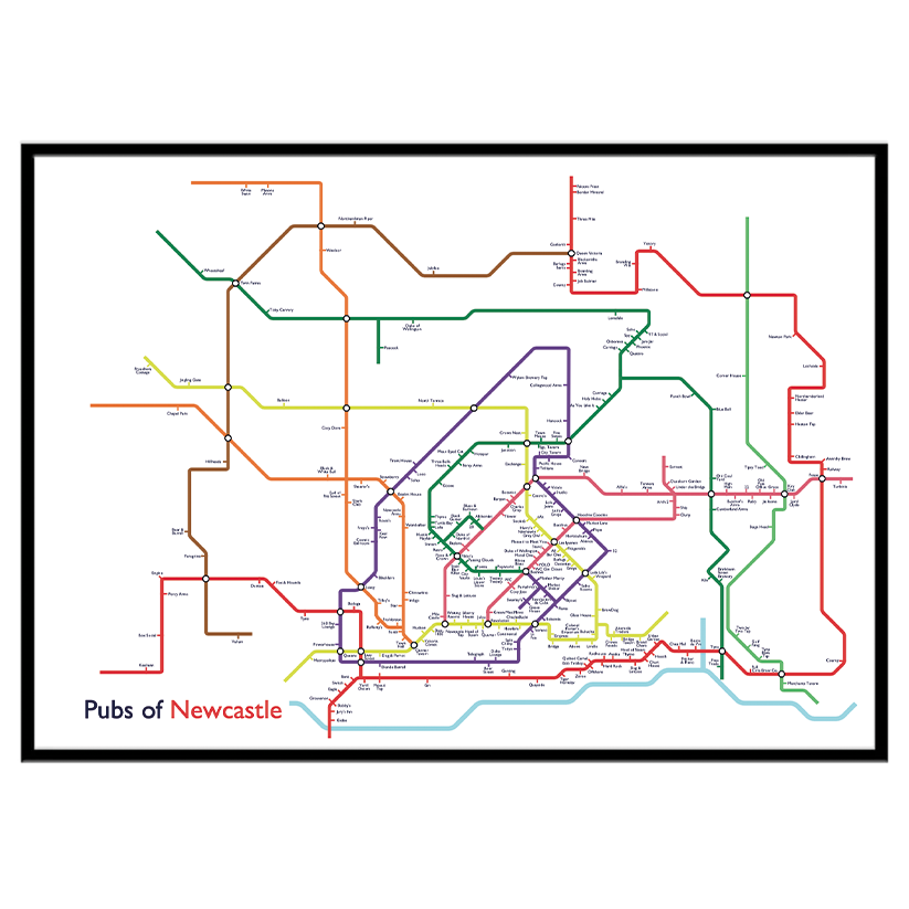 Pubs of Newcastle - Print