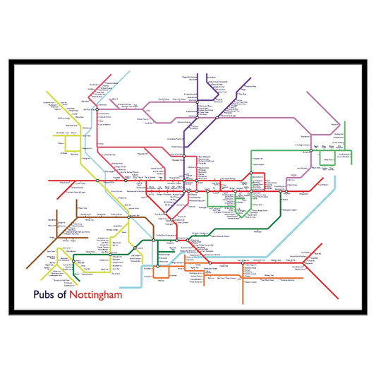 Pubs of Nottingham - Print