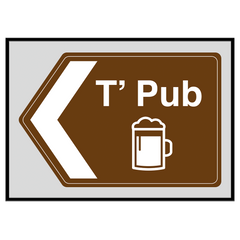 T' Pub (Left Arrow) - Print