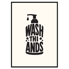 Wash Thi Ands - Typographic Print