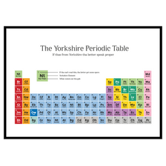 The Yorkshire Periodic Table - Print