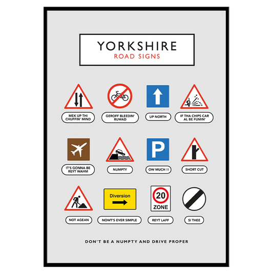 Yorkshire Road Signs - Print