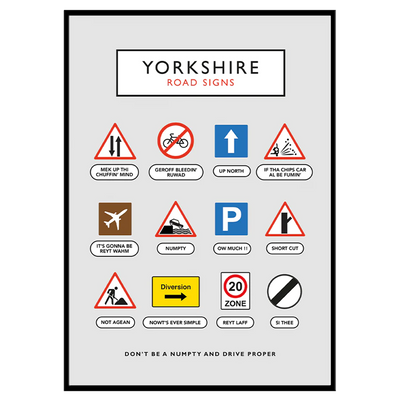 Yorkshire Road Signs - Print