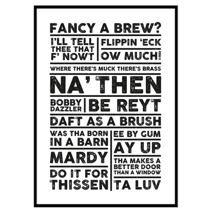 Yorkshire Sayings - Print