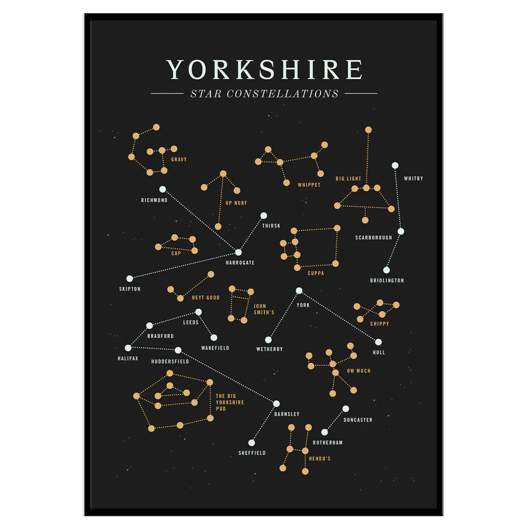Yorkshire Star Constellations - Print