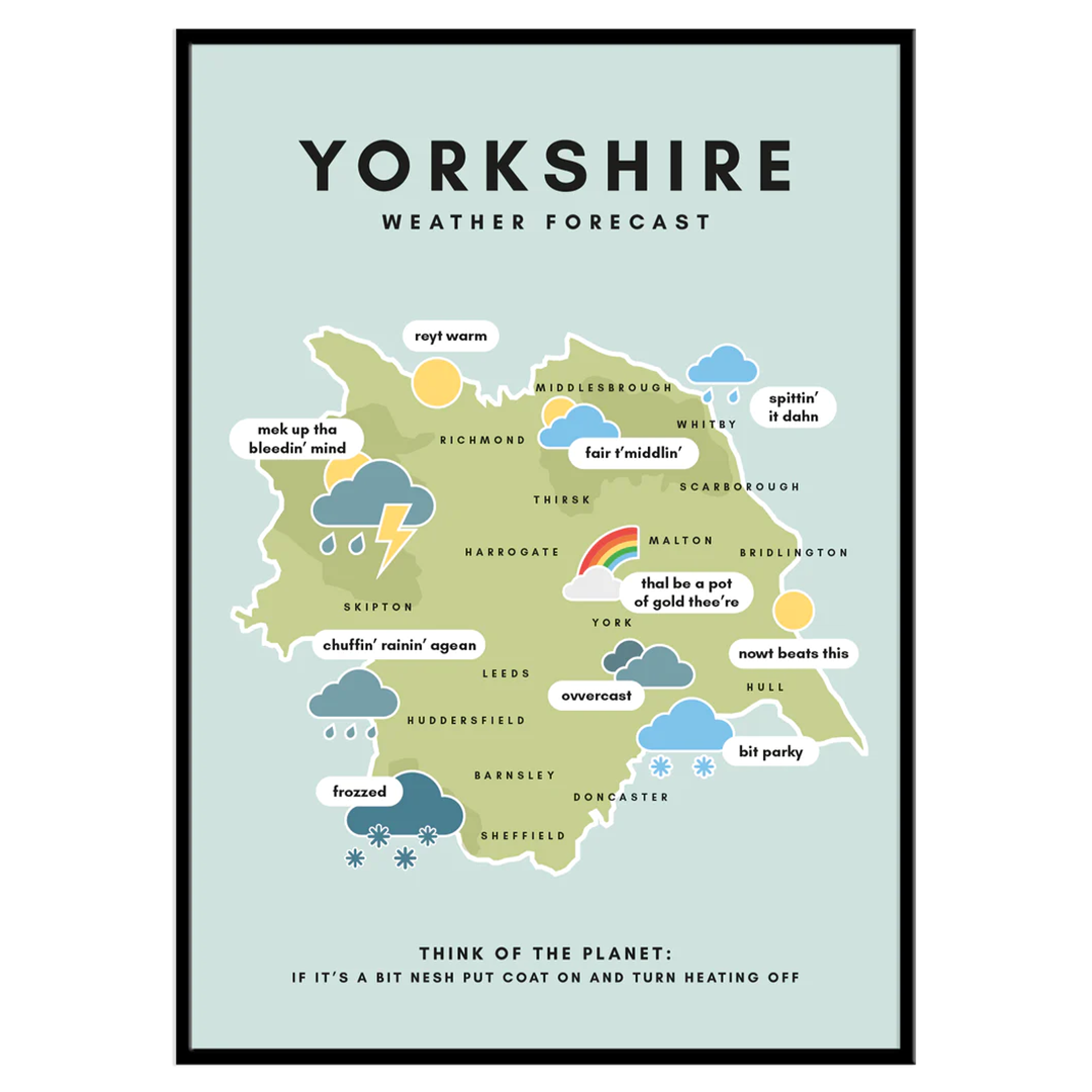 Yorkshire Weather Forecast - Print