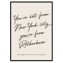 You're Not From New York City - Print