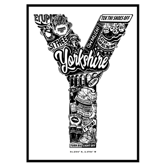 1 of 1 Signed & Framed - Y for Yorkshire (Ribblehead): Limited Edition