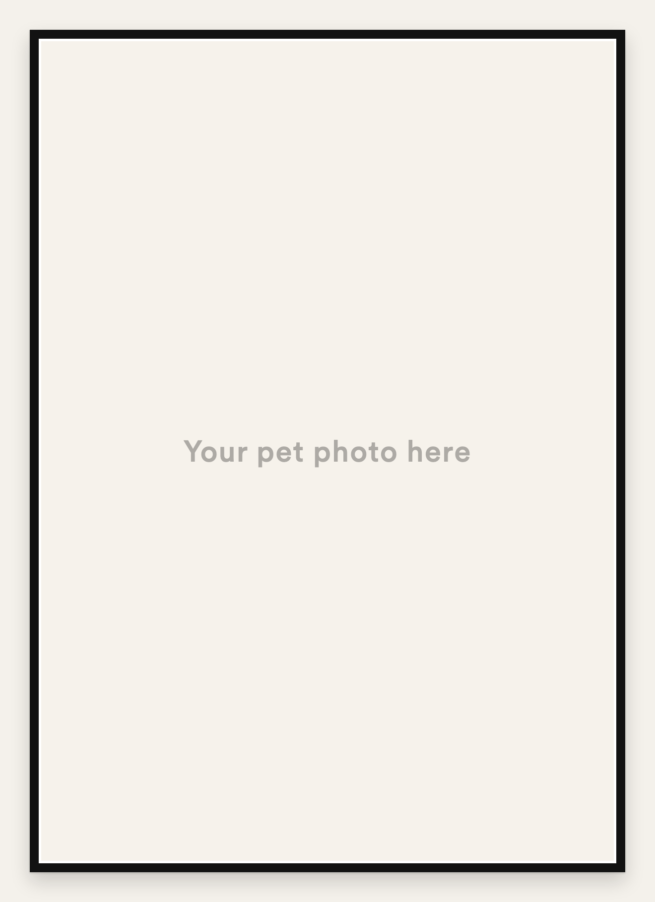 Personalised Pet Photo Print — upload your photo