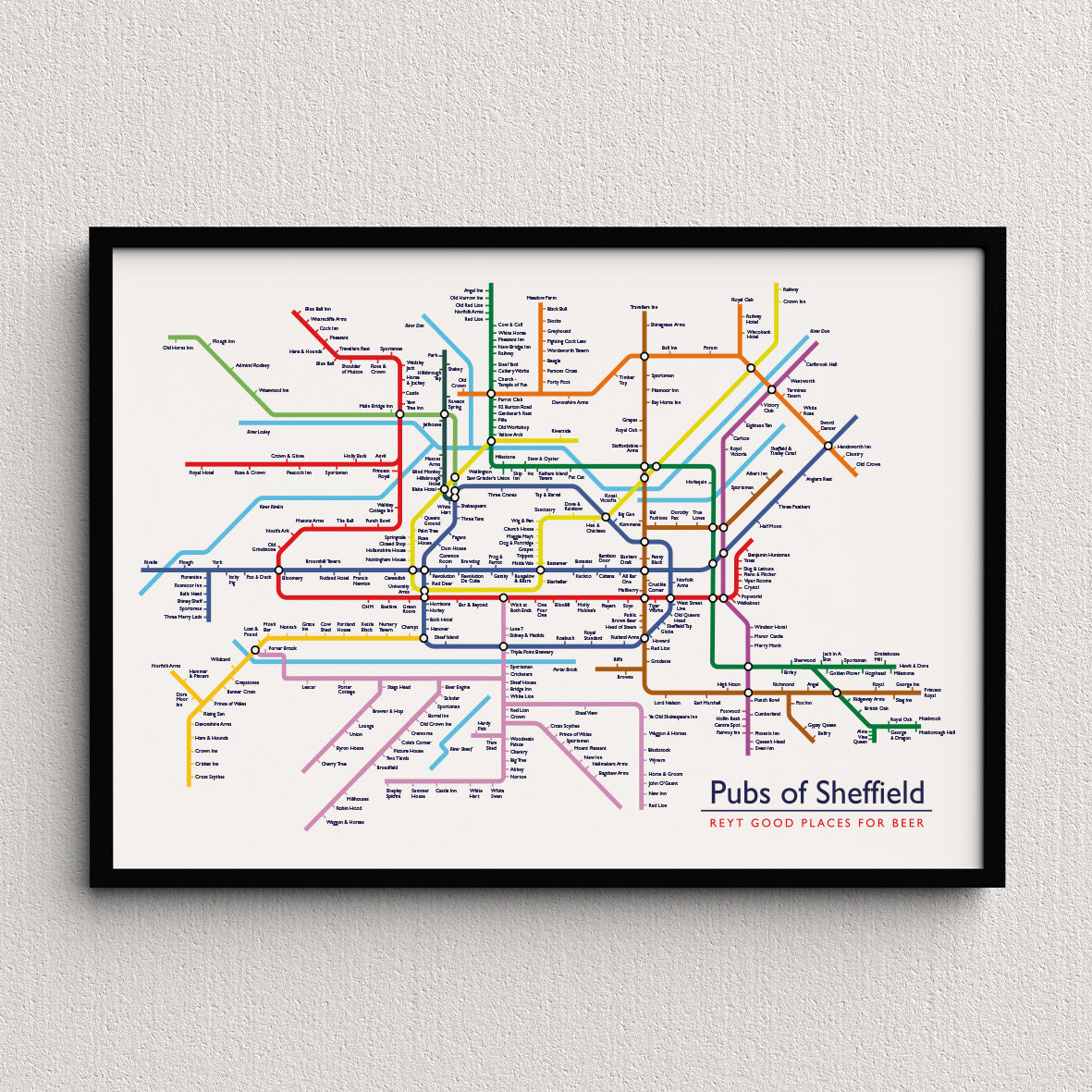 Pubs of Sheffield - Print
