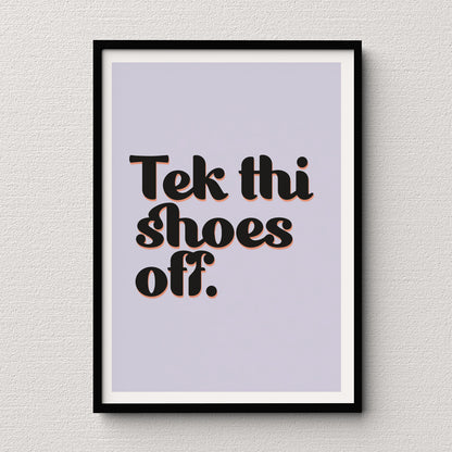 Tek Thi Shoes Off - Print