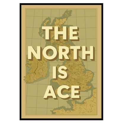 1 of 30 Signed & Framed - The North Is Ace: Limited Edition
