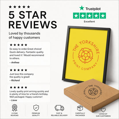 Five star customer reviews for The Yorkshire Print Company